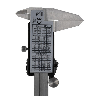 RS PRO 150mm Digital Caliper Caliper 0.01 mm Resolution, Metric