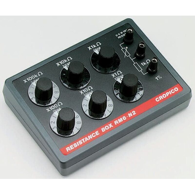 Cropico Resistance Decade Box, Resistance Resolution 1Ω, Absolute Maximum Resistance Measurement 100kΩ, RS Calibration