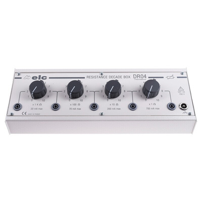 ELC Resistance Decade Box, Resistance Resolution 1Ω, Absolute Maximum Resistance Measurement 11.11kΩ