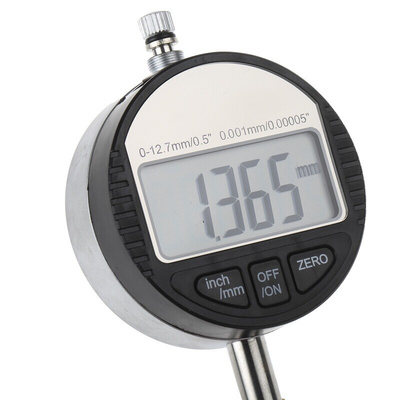 RS PRO Imperial/Metric Dial Indicator, Maximum of 12.5 mm Measurement Range, 0.001 mm Resolution , ±0.005 mm Accuracy