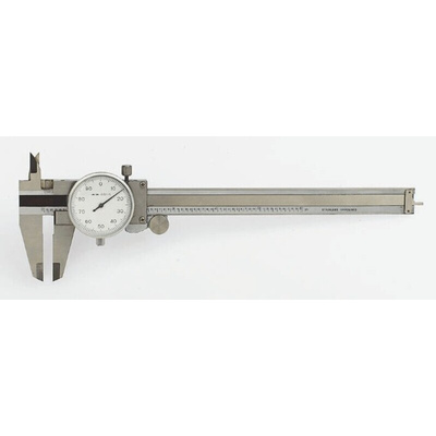 RS PRO 200mm Dial Caliper Caliper 0.02 mm Resolution, Metric