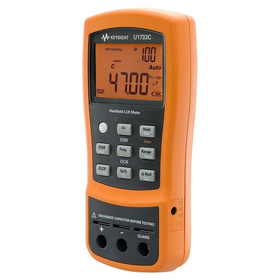 Keysight Technologies U1732C Handheld LCR Meter 20mF, 200 MΩ, 2000H With RS Calibration