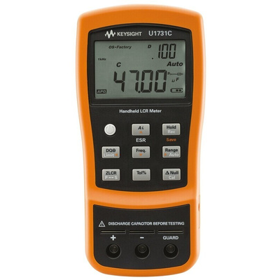 Keysight Technologies U1732C Handheld LCR Meter 20mF, 200 MΩ, 2000H With RS Calibration