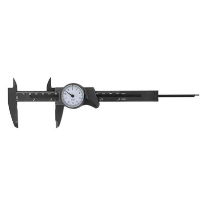 RS PRO 150mm, 6in Dial Caliper Caliper 0.1 mm Resolution, Imperial, Metric