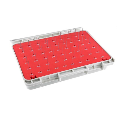 RS PRO Pin Gauge Set, 55 piece
