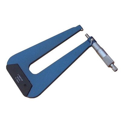 RS PRO Deep Throat Micrometer, Range 0 mm →25 mm