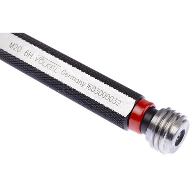 Volkel M20 x 2.5 Plug Thread Gauge Plug Gauge, 2.5mm Pitch Diameter
