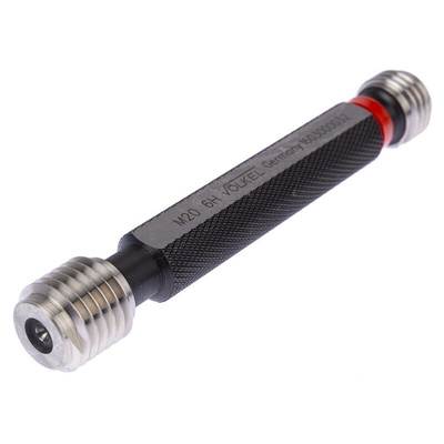Volkel M20 x 2.5 Plug Thread Gauge Plug Gauge, 2.5mm Pitch Diameter