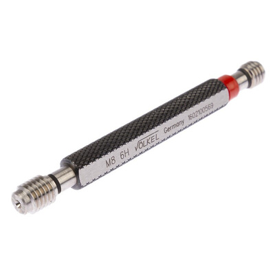 Volkel M8 x 1.25 Plug Thread Gauge Plug Gauge, 1.25mm Pitch Diameter