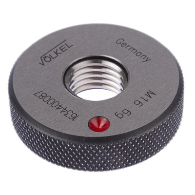 Volkel M16 x 2 Ring Thread Gauge Ring Gauge, 2.0mm Pitch Diameter