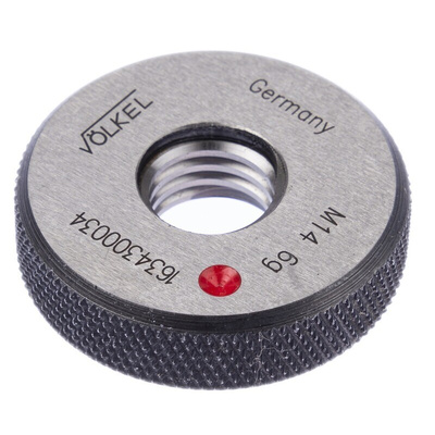 Volkel M14 x 2 Ring Thread Gauge Ring Gauge, 2.0mm Pitch Diameter