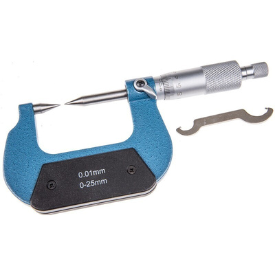 RS PRO External Micrometer, Range 0 mm →25 mm