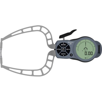 Mitutoyo Thickness Meter, 0mm - 30mm, 0.04 mm Accuracy, 0.01 mm Resolution, Digital Display