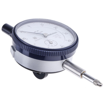 Mitutoyo 2046AMetric Dial Indicator, -10 → +10 mm Measurement Range, 0.01 mm Resolution , ±12 μm Accuracy With