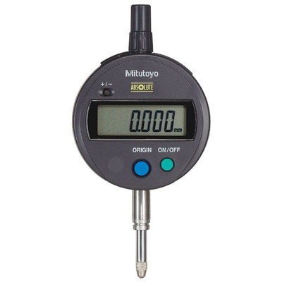 Mitutoyo 543-790B-10Metric Plunger Digital Indicator, 12.7 mm Measurement Range, 0.001 mm Resolution , 0.003 mm Accuracy