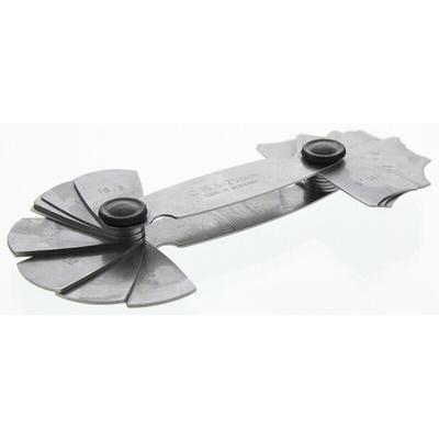 MikronTec Radius Gauge Metric 15 Blades 15.5 to 25mm