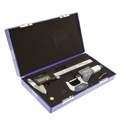 RS PRO Metric & Imperial Digital Caliper, Micrometer Measuring Set