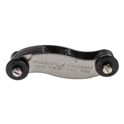 RS PRO, 28 Blades Thread Pitch Gauge, Metric thread type