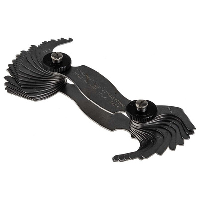 RS PRO, 28 Blades Thread Pitch Gauge, Metric thread type