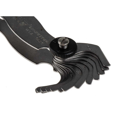 RS PRO, 28 Blades Thread Pitch Gauge, Metric thread type