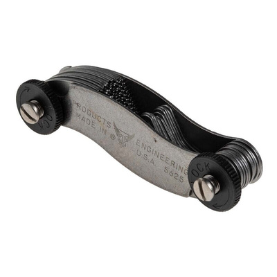 RS PRO, 28 Blades Thread Pitch Gauge, Metric thread type