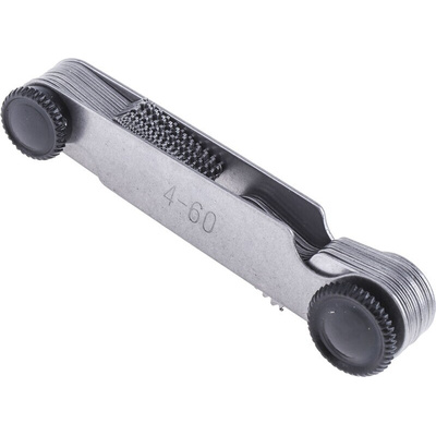 RS PRO, 27 Blades Thread Pitch Gauge, Imperial thread type