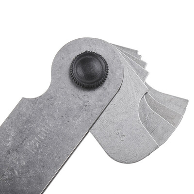 RS PRO Radius Gauge Set Metric 16 Blades 0.25mm 0.75mm to 13mm