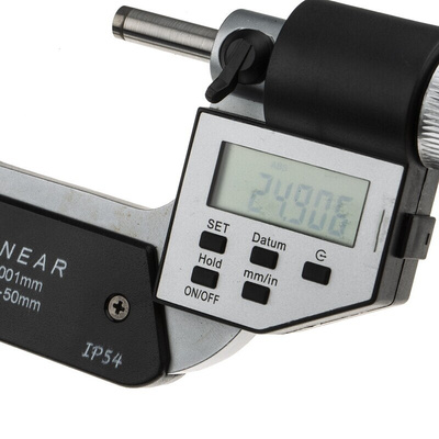RS PRO External Micrometer, Range 25 mm →50 mm
