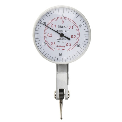 RS PRO Both DTI Gauge, +0.8mm Max. Measurement, 0.01 mm Resolution, ±0.008 mm Accuracy