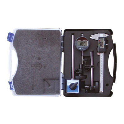 RS PRO Metric & Imperial Digital Caliper, Digital Indicator, Magnetic Base Measuring Set