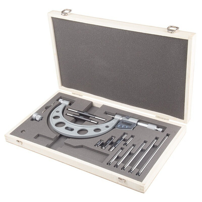 RS PRO Interchangeable Micrometer, Range 0 mm →150 mm