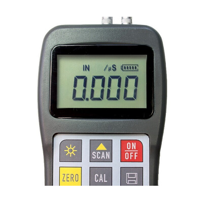 Sauter TN 80-0.1 US Thickness Meter, 0.75mm - 80mm, 0.01 Accuracy, 0.1 mm Resolution, LCD Display