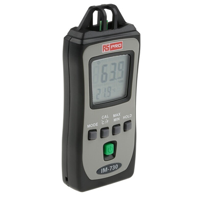 RS PRO Handheld Hygrometer, ±5 % Accuracy, +50°C Max, 99%RH Max