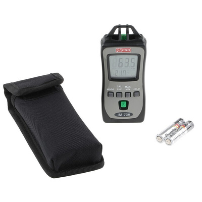 RS PRO Handheld Hygrometer, ±5 % Accuracy, +50°C Max, 99%RH Max