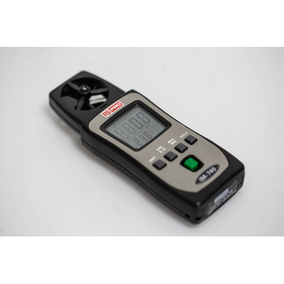 RS PRO IM-740 Rotary Vane Anemometer, 25m/s Max, Measures Air Velocity, Temperature