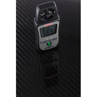 RS PRO IM-740 Rotary Vane Anemometer, 25m/s Max, Measures Air Velocity, Temperature