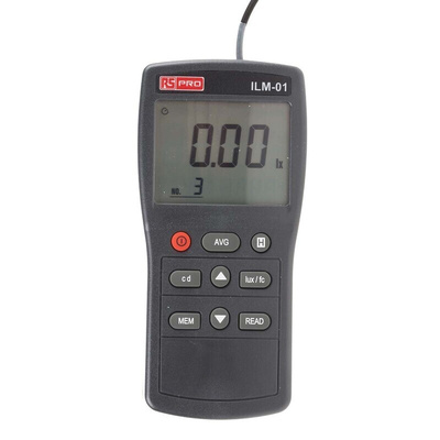 RS PRO ILM01 Light Meter, 0.01lx to , ±3 % ± 5 Digit