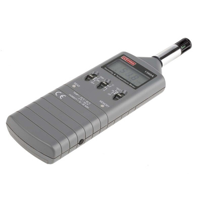 RS PRO RS1360A Handheld Hygrometer, ±3 %RH Accuracy, +140 °F, +60 °C Max, 95%RH Max