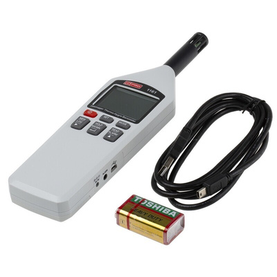 RS PRO Handheld Hygrometer, ±3 %RH Accuracy, +100 °C, +212 °F Max, 100%RH Max