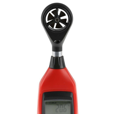 RS PRO RS-90 NTC, Rotary Vane Anemometer, 25m/s Max, Measures Air Temperature, Air Velocity