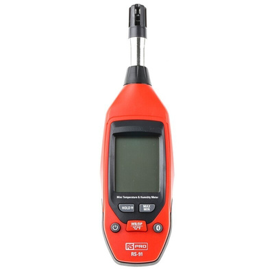RS PRO RS-91 Hygrometer, ±3 %RH Accuracy, 100%RH Max