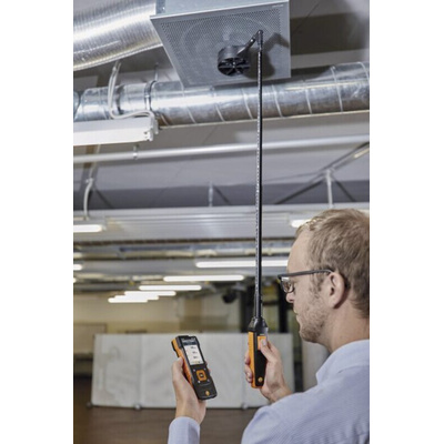 Testo 440 dP Air Flow ComboKit 1 with Bluetooth Anemometer, Measures Air Velocity, Humidity, Temperature