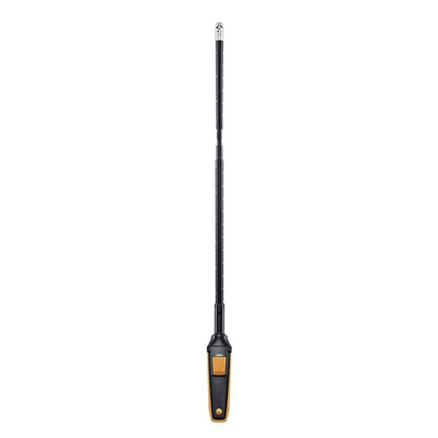 Testo Probe for Air Velocity, Temperature, Volume Flow, +70°C Max, Battery-Powered