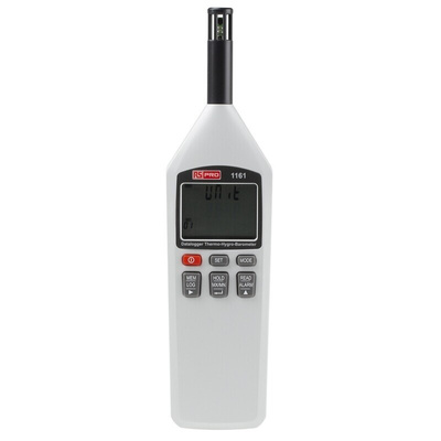 RS PRO Handheld Hygrometer, ±3 %RH Accuracy, +100 °C, +212°F Max, 100%RH Max, RS Calibration