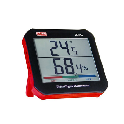 RS PRO RS-325A Digital Hygrometer, ±4 %RH Accuracy, 99%RH Max