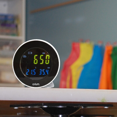 Orium Quaelis 10 Data Logging Air Quality Meter for CO2, Humidity, Temperature, +70°C Max, 99.9%RH Max