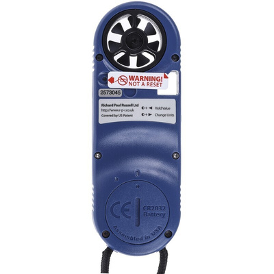 Kestrel KESTREL 1000 Rotary Vane Anemometer, 40m/s Max, Measures Air Velocity
