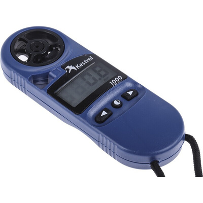 Kestrel KESTREL 1000 Rotary Vane Anemometer, 40m/s Max, Measures Air Velocity