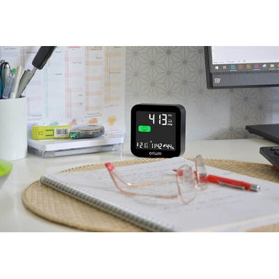 Orium Quaelis 14 CO2 Sensor for CO2, Humidity, Temperature, +50°C Max, 99%RH Max, Rechargeable Battery Via USB