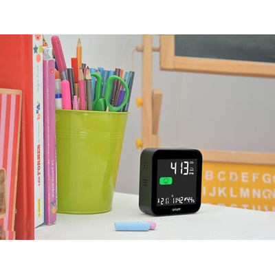 Orium Quaelis 14 CO2 Sensor for CO2, Humidity, Temperature, +50°C Max, 99%RH Max, Rechargeable Battery Via USB